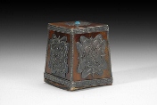 A Chinese silver and horn Imperial seal