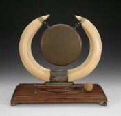 A walrus ivory gong