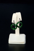 A pair of Natural  “A“  Jade earrings
