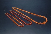 Three amber necklaces