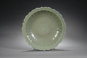 A Chinese celadon glaze charger