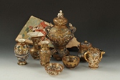 A Japanese porcelain set