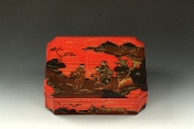 A red lacquer box within a box