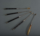 A SET OF FIVE OPIUM IMPLEMENTS