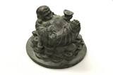 A bronze Budai Buddha figure