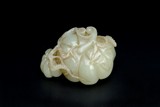 A Chinese carved jade #Lotus# ornament