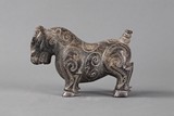 A carved stone figure of bull
