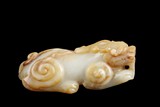 A JADE CARVING OF 'PIXIE' MYTHICAL BEAST