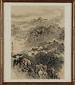 WANG WENZHI: A FRAMED INK ON PAPER PAINTING 'SPRING OF JIANGNAN'