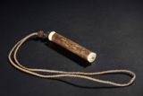 A CARVED BAMBOO INCENSE TUBE