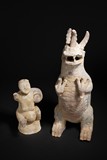 TWO POTTERY FIGURES