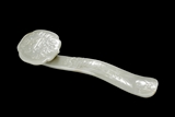 A WHITE JADE CARVED RUYI SCEPTER