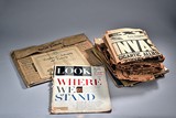 A GROUP OF VINTAGE NEWSPAPERS