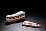 A SET OF TWO #PORK BELLY# STONE DISPLAY