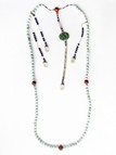 A JADEITE AND AGATE COURT NECKLACE