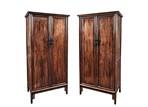 A PAIR OF LARGE HUANGHUALI CABINETS