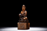 A SHOUSHAN CARVED GUANYIN SEAL