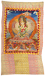 AN VERY LARGE EMBROIDERED 'THOUSAND-HAND GUANYIN' THANGKHA