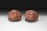 A PAIR OF CHINESE WALNUTS TOGGLE PIECES