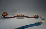 A CARVED ROSEWOOD AND AGARWOOD RUYI SCEPTER