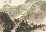 FU BAOSHI: INK AND COLOR ON PAPER PAINTING