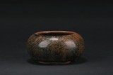 A BLACK AND RUSSET GLAZED BOWL