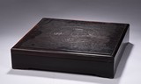 A ROSEWOOD BOX AND COVER