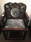 A SUANZHI ROSEWOOD MOTHER-OF-PEARL CHAIR