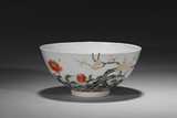 A FAMILLE ROSE 'PEONY FLOWER' BOWL