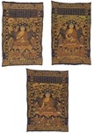 A SET OF THREE CHINESE IMPERIAL THANGKAS