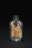 AN INSIDE-PAINTED 'FIGURE' CRYSTAL SNUFF BOTTLE
