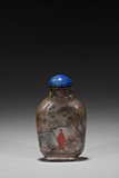 AN INSIDE-PAINTED 'FISHERMAN AND SCHOLAR' GLASS SNUFF BOTTLE 