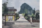AN OIL ON CANVAS 'MOUNTAIN LUOHAN' PAINTING