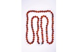 A NATURAL AMBER 108 BEADS NECKLACE