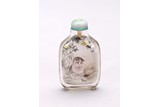 WANG XISAN: CRYSTAL INSIDE PAINTED 'CATS' SNUFF BOTTLE