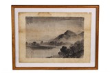 WU SHIXIAN(1845-1916): INK ON PAPER LANDSCAPE 