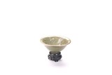 A YAOZHOU CELADON GLAZE MOULDED BOWL